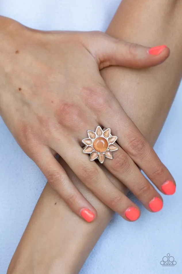 Paparazzi Ring Blossoming Sunbeams Orange Paparazzi Jewelry Rings