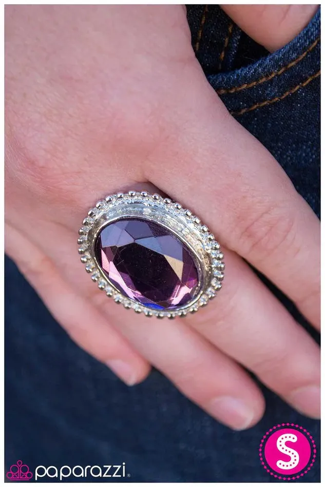 Paparazzi Ring Bow Down Purple Paparazzi Jewelry Rings