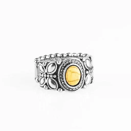 Paparazzi Ring Butterfly Belle Yellow Paparazzi Jewelry Rings