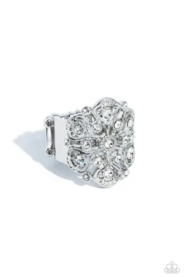 Paparazzi Ring Intricate Influence White Paparazzi Jewelry Rings Paparazzi Ring Intricate Influence White Paparazzi Jewelry Rings
