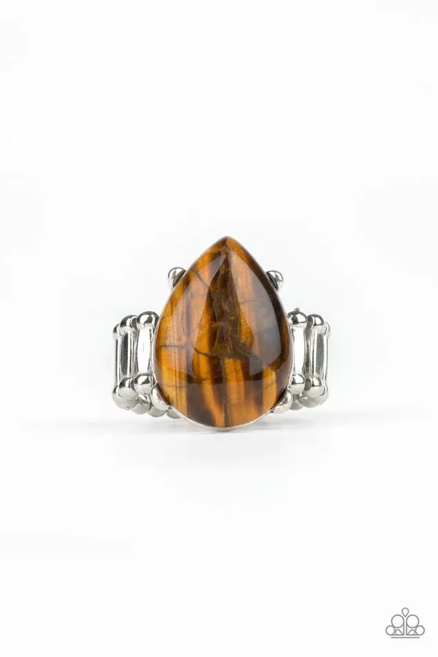 Paparazzi Ring Mojave Minerals Brown Paparazzi Jewelry Rings