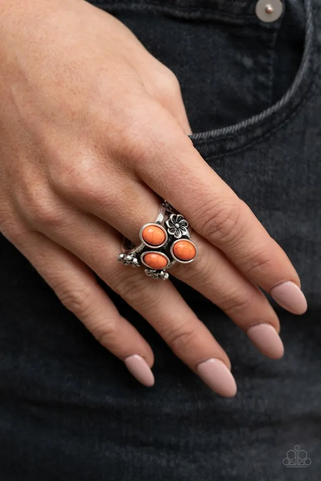Paparazzi Ring Primitive Paradise Orange Paparazzi Jewelry Rings