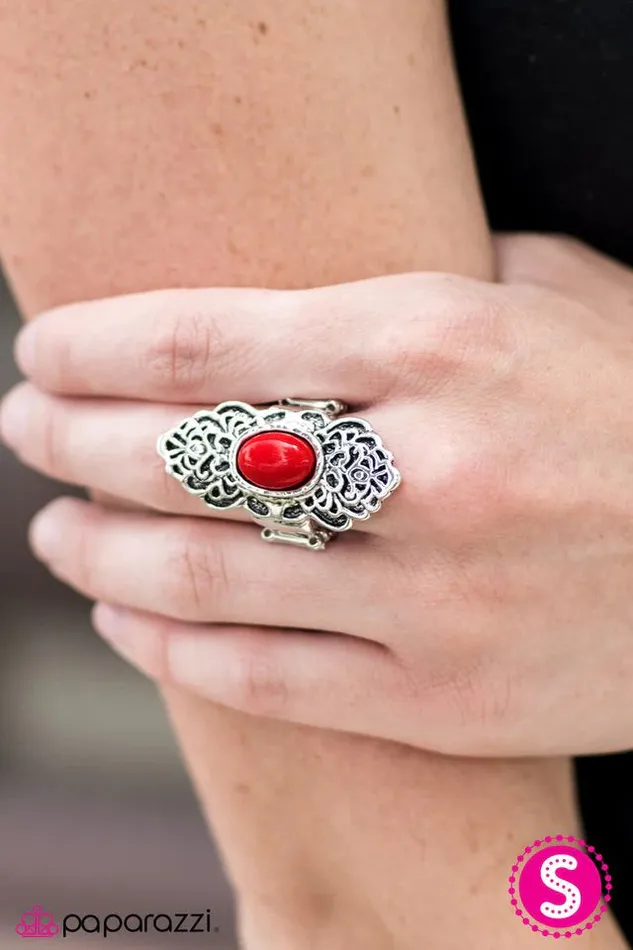 Paparazzi Ring Scenic Drive Red Paparazzi Jewelry Rings