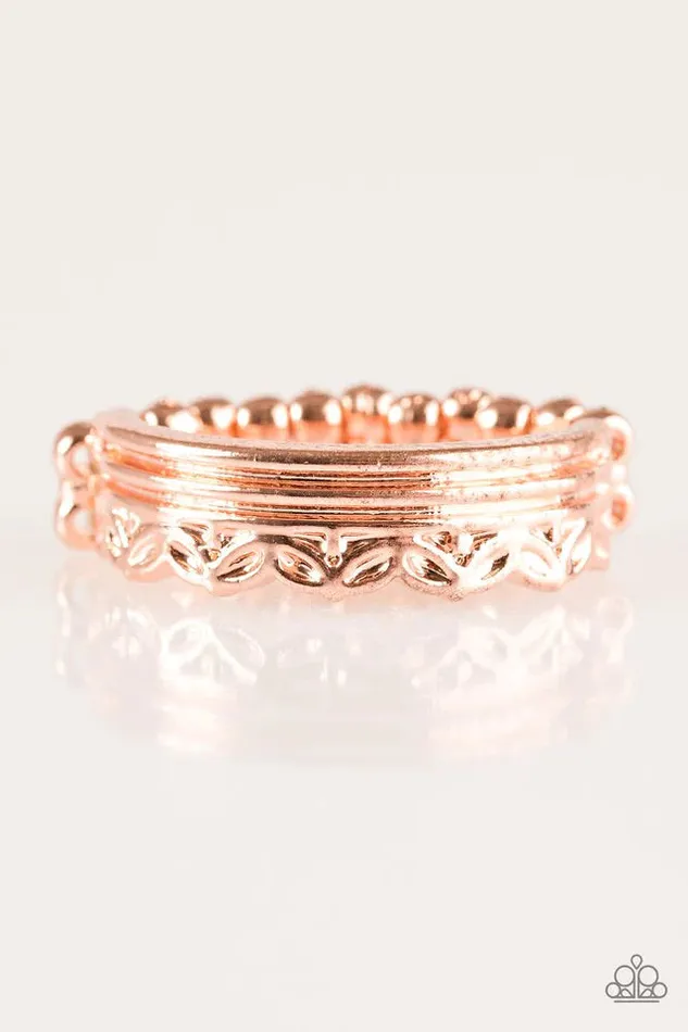 Paparazzi Ring Seeing Is BeLEAFing Copper Paparazzi Jewelry Rings