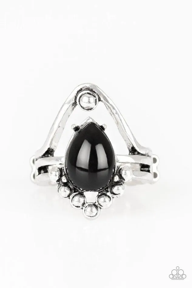 Paparazzi Ring The Bold and The BEADiful Black Paparazzi Jewelry Rings