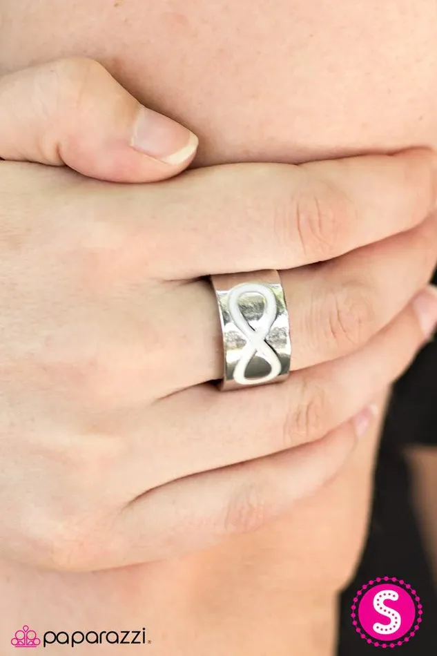 Paparazzi Ring Timeless Sophistication White Paparazzi Jewelry Rings