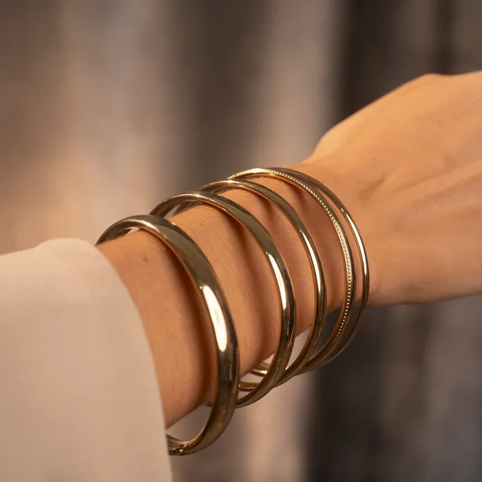 PreStyled Sets Gold Filled Juliet Bangle 8mm RG