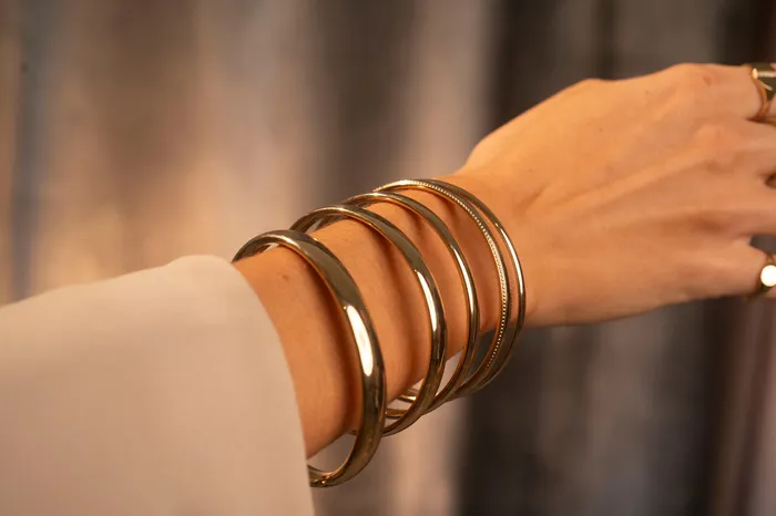 PreStyled Sets Gold Filled Juliet Bangle 8mm RG