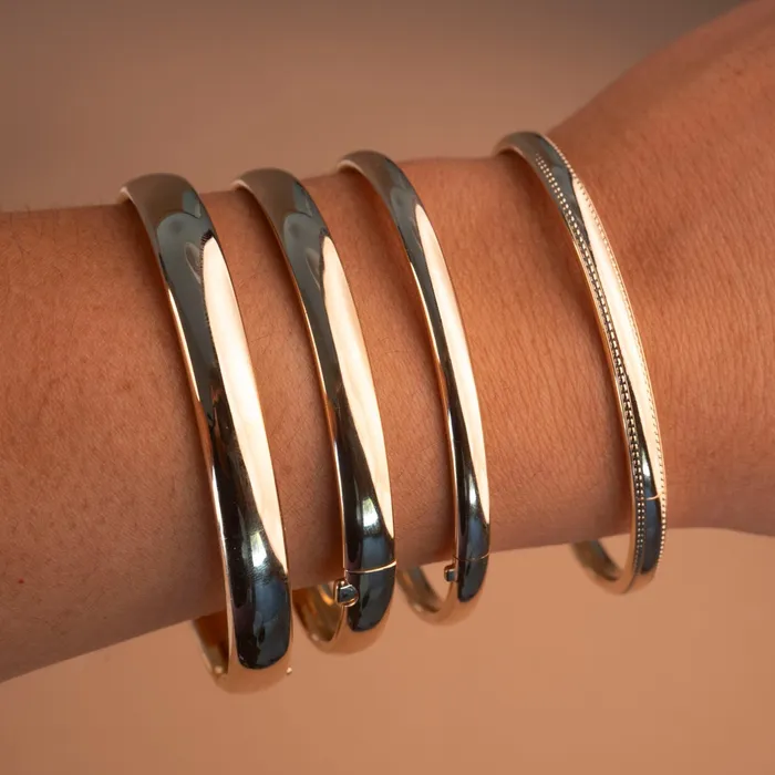 PreStyled Sets Gold Filled Juliet Bangle 8mm RG