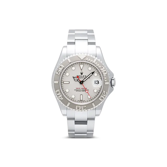 Preowned Rolex Bracelets Rolex YachtMaster I Stainless Steel and Platinum 35mm Automatic Preowned Preowned Rolex Bracelets Rolex YachtMaster I Stainless Steel and Platinum 35mm Automatic Preowned