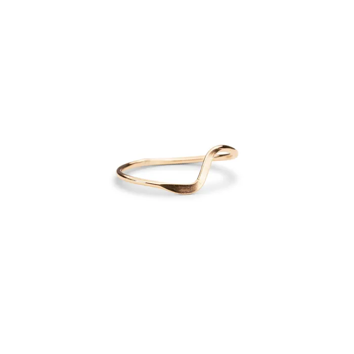 RG Rings Gold Filled Flat Wave Ring