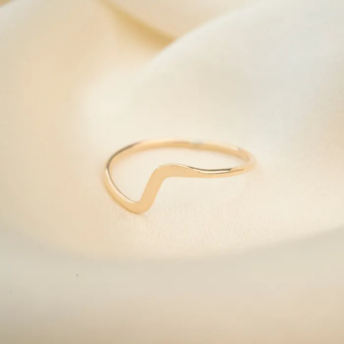RG Rings Gold Filled Flat Wave Ring