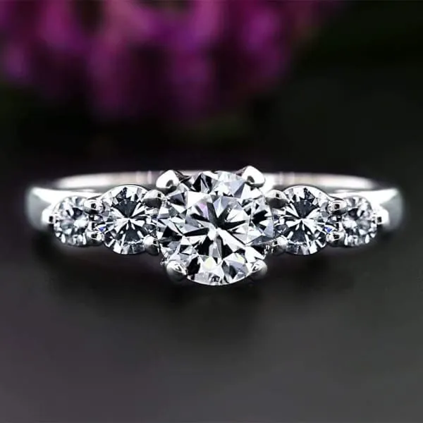 Rings Diamond Source NYC Platinum Engagement Ring with five Round cut Diamonds in 206ct of Total Diamond Weight ENG12501 Rings Diamond Source NYC Platinum Engagement Ring with five Round cut Diamonds in 206ct of Total Diamond Weight ENG12501