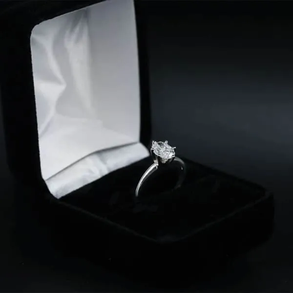 Rings Diamond Source NYC Solitaire Diamond Engagement Ring features 100ct Oval Diamond S171550