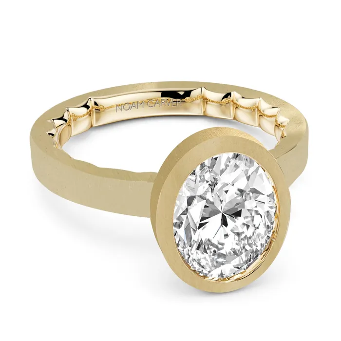 Rings Noam Carver 14K Yellow Gold Solitaire Ring