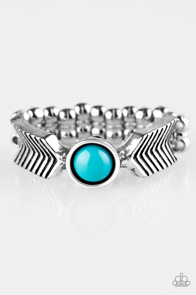 Rings Paparazzi Jewelry Paparazzi Ring Awesomely ARROWDynamic Blue