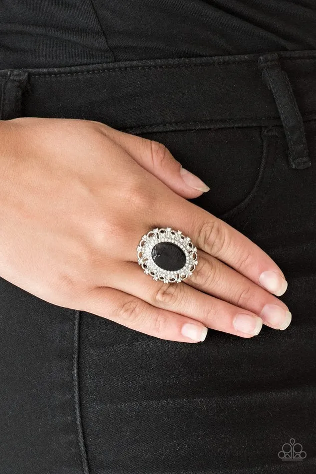 Rings Paparazzi Jewelry Paparazzi Ring BAROQUE The Spell Black