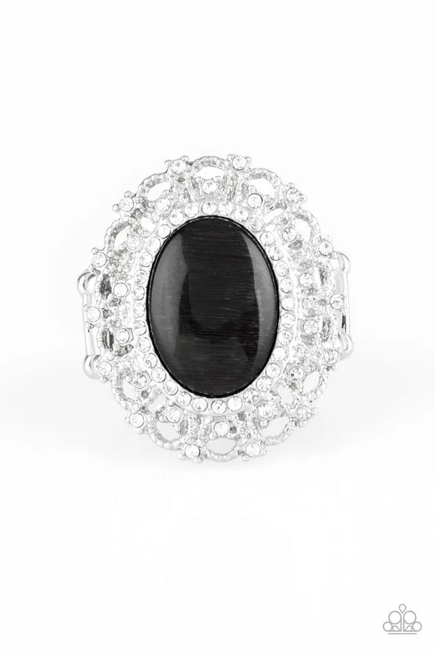 Rings Paparazzi Jewelry Paparazzi Ring BAROQUE The Spell Black Rings Paparazzi Jewelry Paparazzi Ring BAROQUE The Spell Black