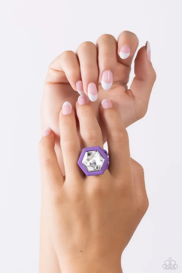 Rings Paparazzi Jewelry Paparazzi Ring Changing Class Purple