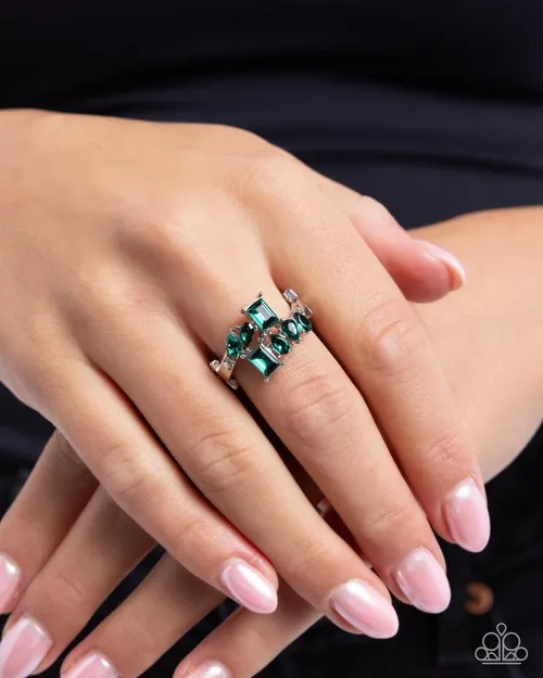 Rings Paparazzi Jewelry Paparazzi Ring Continuous Wave Green