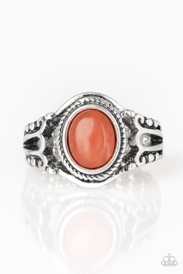 Rings Paparazzi Jewelry Paparazzi Ring Peacefully Peaceful Orange