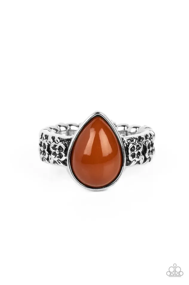 Rings Paparazzi Jewelry Paparazzi Ring Rainbow Raindrops Brown