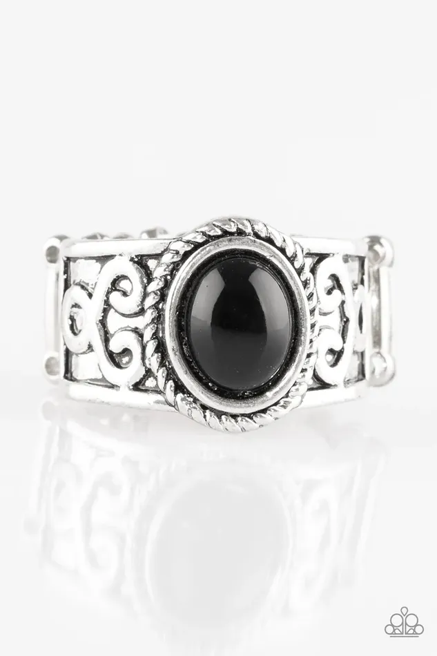 Rings Paparazzi Jewelry Paparazzi Ring Totally Tidal Black