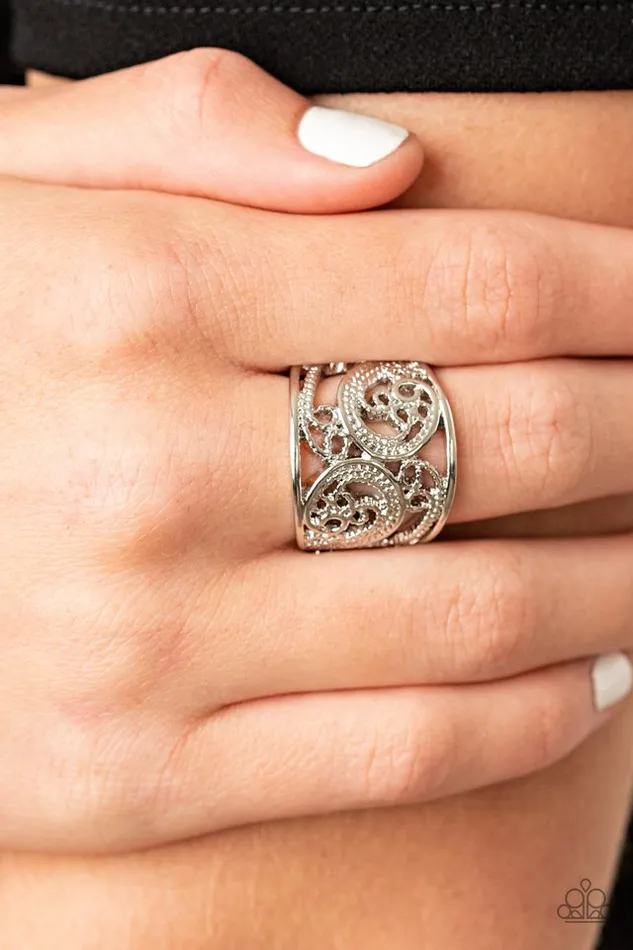 Rings Paparazzi Jewelry Paparazzi Ring Turning The Tides Silver
