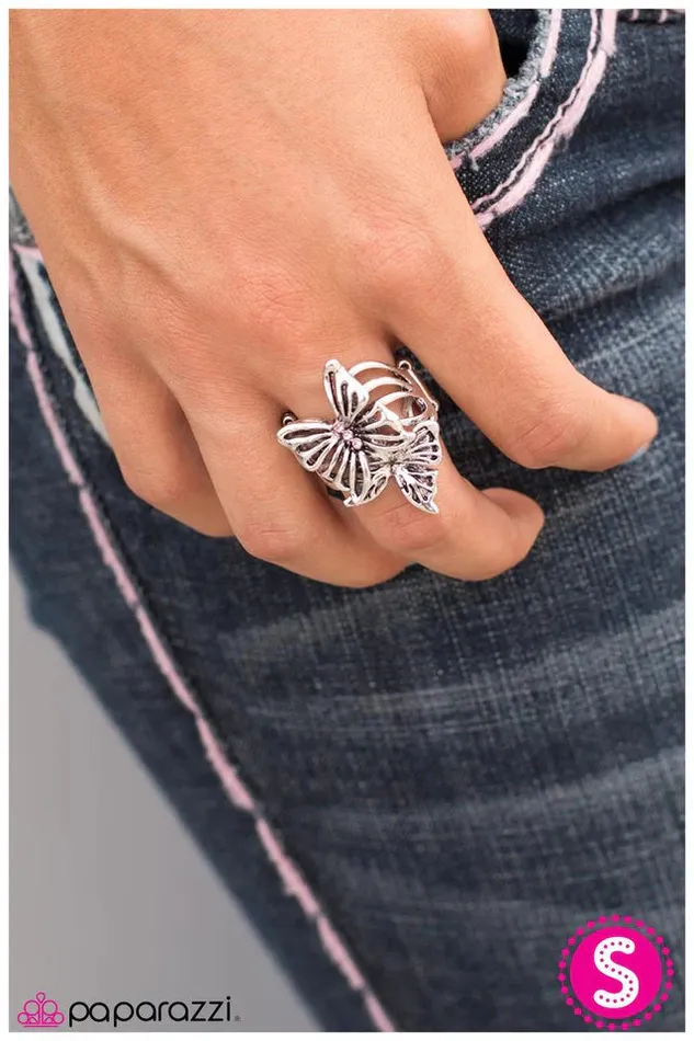 Rings Paparazzi Jewelry Paparazzi Ring Wind Beneath My Wings Pink