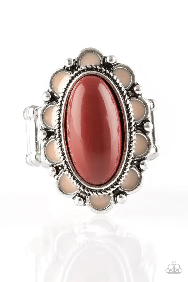 Rings Paparazzi Ring Beach Bloom Brown Paparazzi Jewelry
