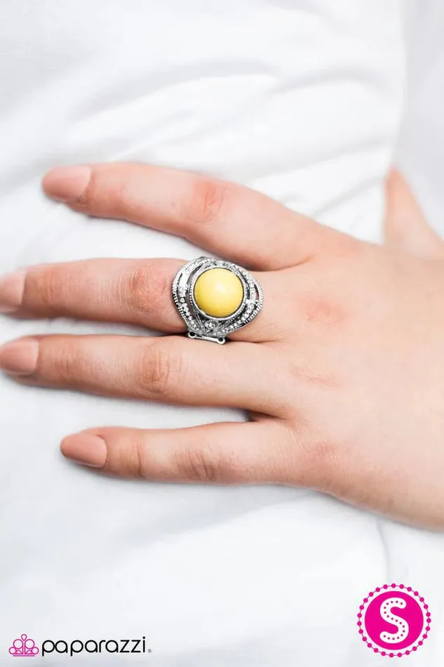 Rings Paparazzi Ring Color Classic Yellow Paparazzi Jewelry