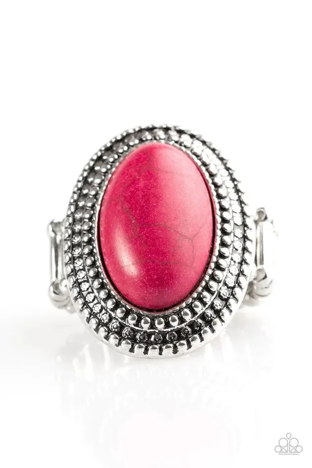 Rings Paparazzi Ring Country Girl Chic Pink Paparazzi Jewelry