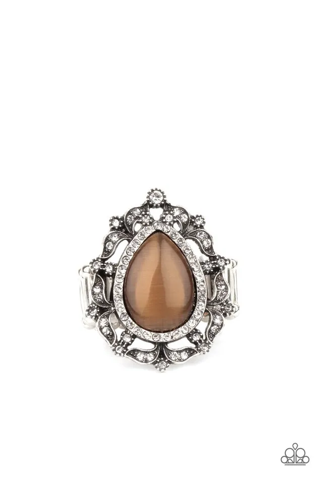 Rings Paparazzi Ring Iridescently Icy Brown Paparazzi Jewelry Rings Paparazzi Ring Iridescently Icy Brown Paparazzi Jewelry