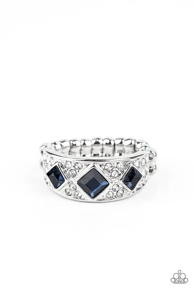 Rings Paparazzi Ring New Age Nouveau Blue Paparazzi Jewelry Rings Paparazzi Ring New Age Nouveau Blue Paparazzi Jewelry