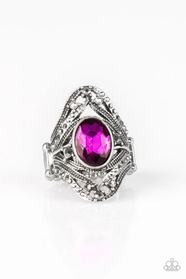 Rings Paparazzi Ring Red Carpet Rebel Pink Paparazzi Jewelry