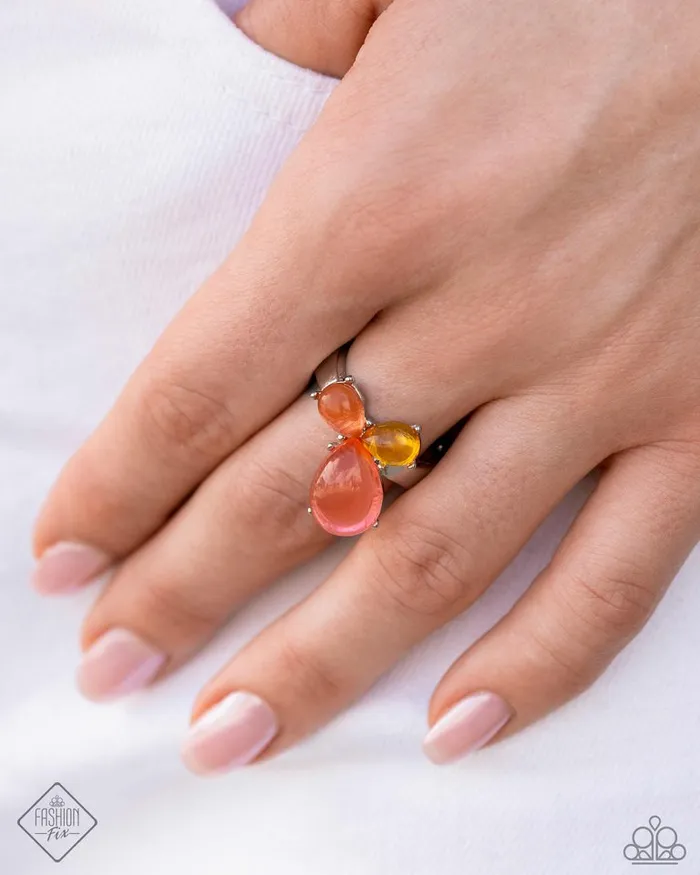 Rings Paparazzi Ring Reflective Ranking Pink Paparazzi Jewelry