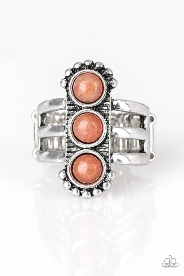 Rings Paparazzi Ring Rio Trio Orange Paparazzi Jewelry