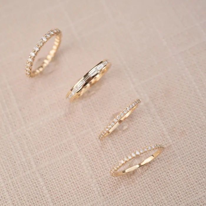 Rings RG 14k Diamond Eternity Ring 45 CTW