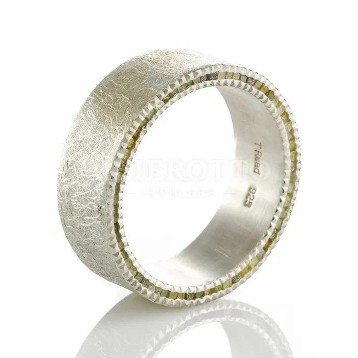 Rings Todd Reed Mens Channel Set Diamond Cube Band Ring Todd Reed