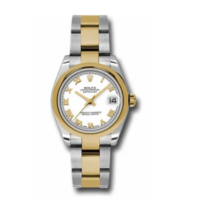 Rolex Bracelets Rolex Datejust 31mm Ref 178243 wro White Roman Dial Two Tone Stainless Steel 18K Yellow Gold Oyster Bracelet Womens Watch Rolex Bracelets Rolex Datejust 31mm Ref 178243 wro White Roman Dial Two Tone Stainless Steel 18K Yellow Gold Oyster Bracelet Womens Watch