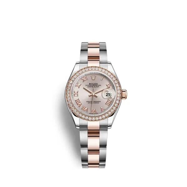 Rolex Bracelets Rolex LadyDatejust 28mm Ref 279381rbr0006 Sundust Roman Dial Diamond Bezel Two Tone Stainless Steel 18K Rose Gold Oyster Bracelet Womens Watch Rolex Bracelets Rolex LadyDatejust 28mm Ref 279381rbr0006 Sundust Roman Dial Diamond Bezel Two Tone Stainless Steel 18K Rose Gold Oyster Bracelet Womens Watch