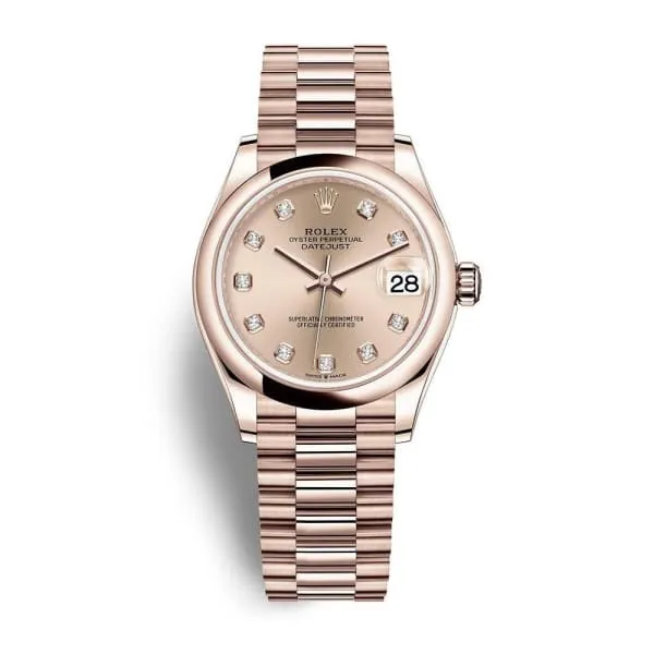 Rolex Datejust 31mm Ref 2782450030 Rose Dial 18K Rose Gold President Bracelet Womens Watch Rolex Bracelets Rolex Datejust 31mm Ref 2782450030 Rose Dial 18K Rose Gold President Bracelet Womens Watch Rolex Bracelets