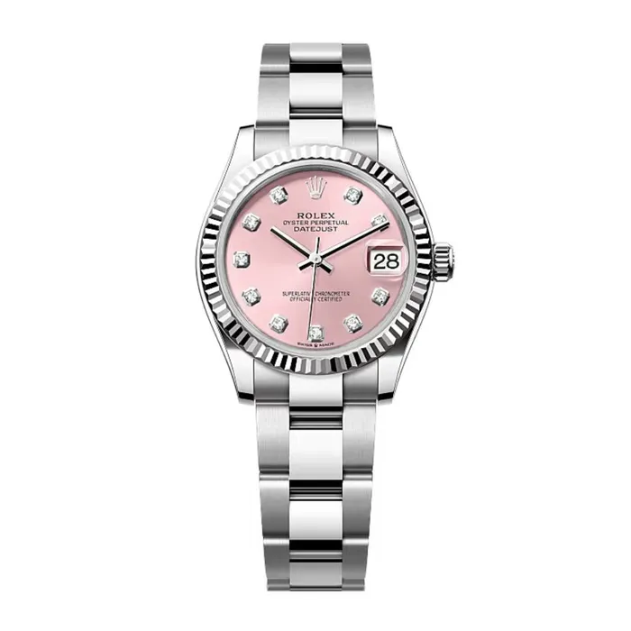Rolex Datejust 31mm Ref 2782740031 Pink Diamond Dial Stainless Steel Oyster Bracelet Womens Watch Rolex Bracelets Rolex Datejust 31mm Ref 2782740031 Pink Diamond Dial Stainless Steel Oyster Bracelet Womens Watch Rolex Bracelets
