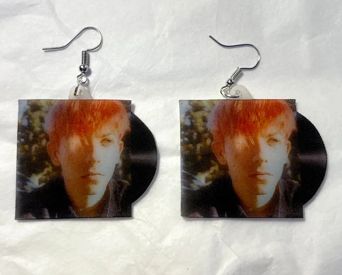 Roy Blair Cat Heaven Vinyl Album Handmade Earrings Sam Makes Things Earrings