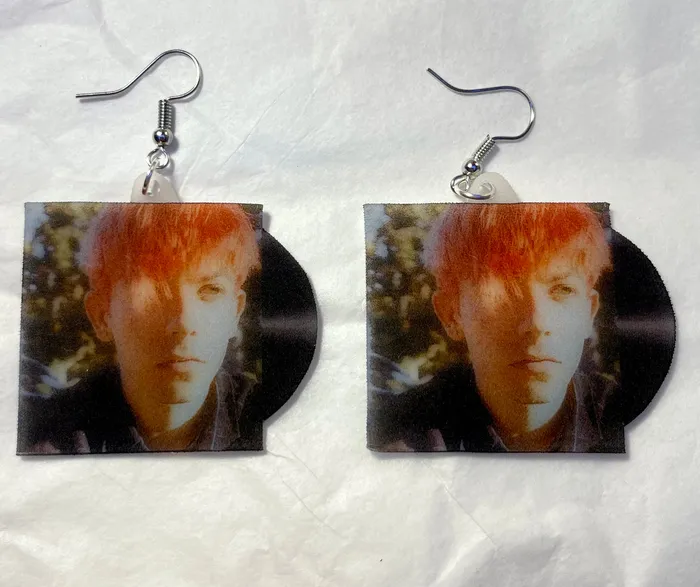 Roy Blair Cat Heaven Vinyl Album Handmade Earrings Sam Makes Things Earrings