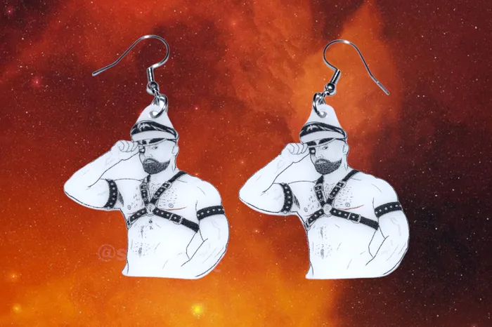 Sam Makes Things Earrings READY TO SHIP Halloween Horror Stylized Earrings Collaboration with Kate Graves