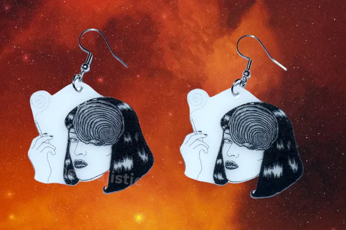 Sam Makes Things Earrings READY TO SHIP Halloween Horror Stylized Earrings Collaboration with Kate Graves