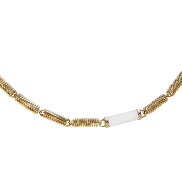 Seaman Schepps Necklaces Seaman Schepps White Ceramic Verona Chain Necklace