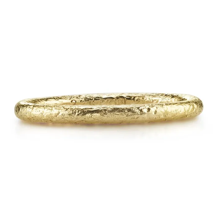 Single Stone 22K Yellow Gold Large Jane Band Single Stone Rings
