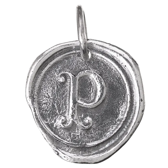 Waxing Poetic Charm Necklaces Waxing Poetic Round Insignia Charm P